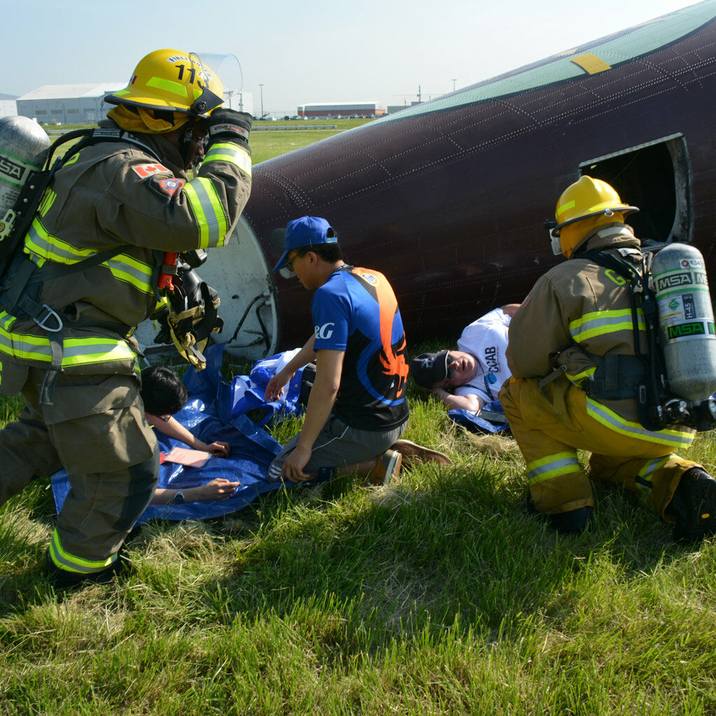 emergency rescue on the field