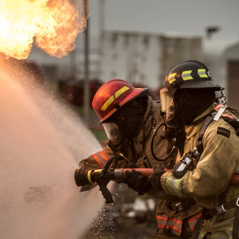 Firefighters Fighting Fire